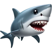 Shark with a top hat😭🔫 sticker
