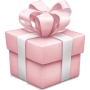 Light pink Christmas gifts under a white Christmas tree  sticker