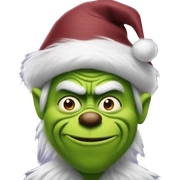 maroon grinch sticker
