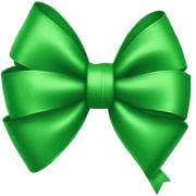 Green bow sticker