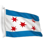 chicago flag sticker