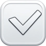 white check mark sticker