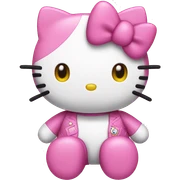 Pink hello kitty sticker