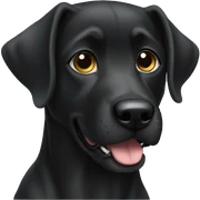 Perro negro  sticker