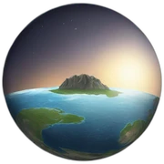 flat earth sticker
