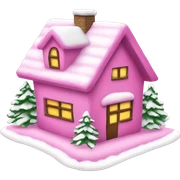 Pink Christmas sticker