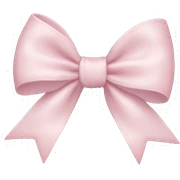 Pale Pink bow sticker