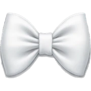 White  bow sticker