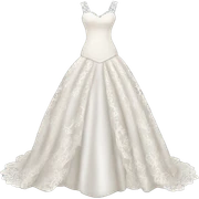 Lace wedding dress sticker