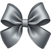 grey bow sticker