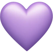 Pastel purple heart sticker