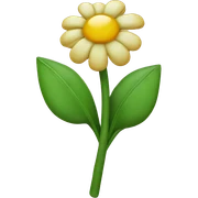 Blume mit Emoji Gesicht  sticker