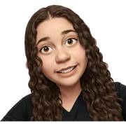 smiling girl with brown hair sticker