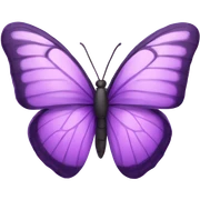 purple butterfly  sticker