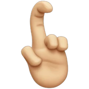 Finger on jaw- mewing sticker