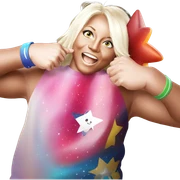 smiling boy with star parody sticker