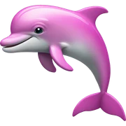 dolphin pink sticker