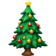 Christmas tree sticker