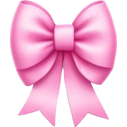 Cute pink bow sticker