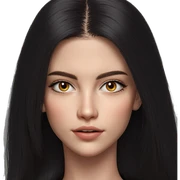 realistic portrait of girl sticker