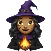 Cat witch sticker