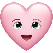 Light pink heart sticker