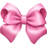 baby pink bow sticker