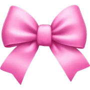 pink bow sticker