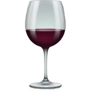 Wine glass sticker