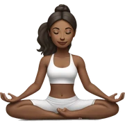 yoga girl brunette sticker