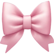Pale Pink bow sticker