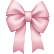 Light pink bow sticker