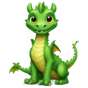 Dragon verde sticker