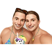 playful beach day vibes sticker