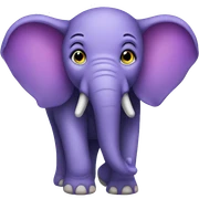 Purple elephant  sticker