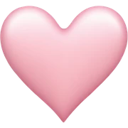 light pink heart sticker