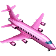 pink airplane sticker