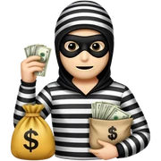 Robber emoji sticker