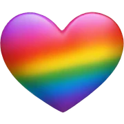 rainbow heart sticker