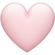 pale pink heart sticker