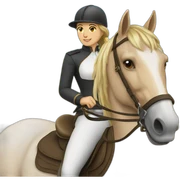 horse riding sticker