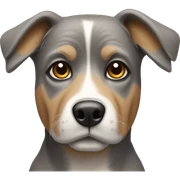 Grey and tan points dog sticker