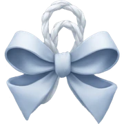 winter aesthetic bow sticker