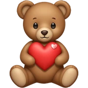 Медведик з сердечком sticker