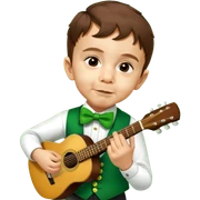 Leprechaun Guitarist sticker