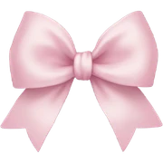 Light pink bow sticker