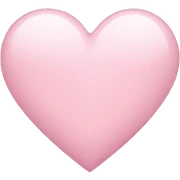 light pink heart sticker