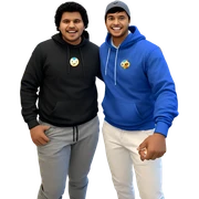 boys in hoodies smiling sticker