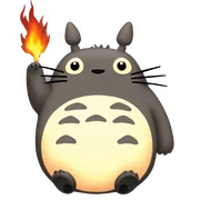 Totoro fire sticker