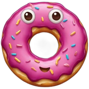super happy donut sticker